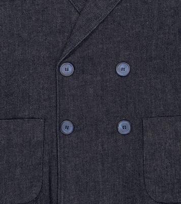 Blazer cruzado en denim | Il Gufo