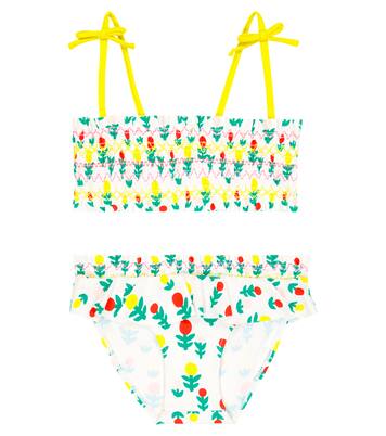 Floral ruffle-trimmed bikini | Stella McCartney Kids
