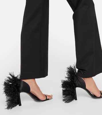 X Sergio Rossi Sandalen Amazona mit Federn | Area