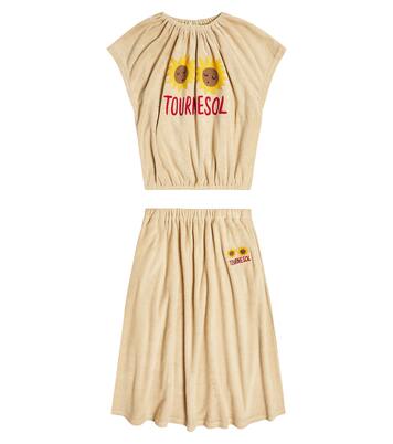 Set of 2 Tournesol T-shirt and skirt | Jellymallow
