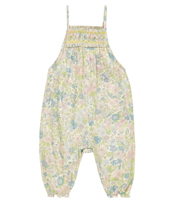 Baby Lilisy floral cotton overalls | Bonpoint