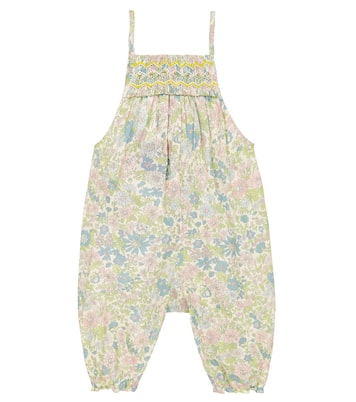 Baby Lilisy floral cotton overalls | Bonpoint