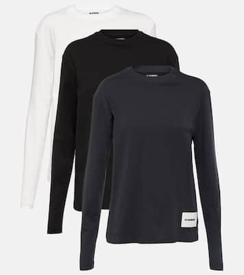 Set of 3 cotton jersey sweatshirts | Jil Sander