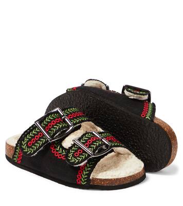 Embroidered canvas slides | Stella McCartney Kids