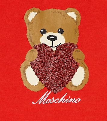 Bébé – Robe Teddy Bear en coton mélangé | Moschino Kids