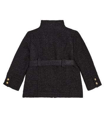 Logo belted coat  | Balmain Kids