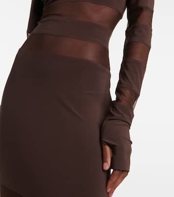 Robe mit Mesh | Norma Kamali