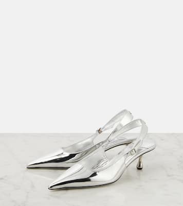 Amel metallic leather slingback pumps | Jimmy Choo
