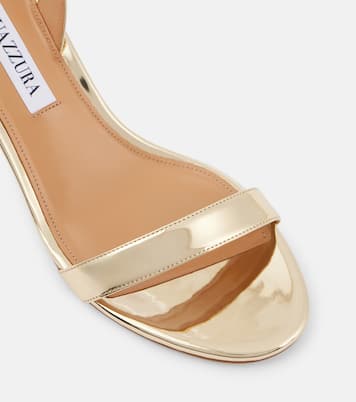 So Nude 50 mirrored leather sandals | Aquazzura