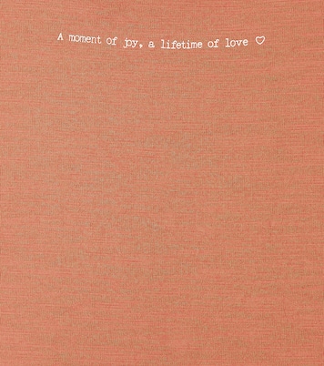 Frill-trimmed cotton jersey top | C'era Una Volta