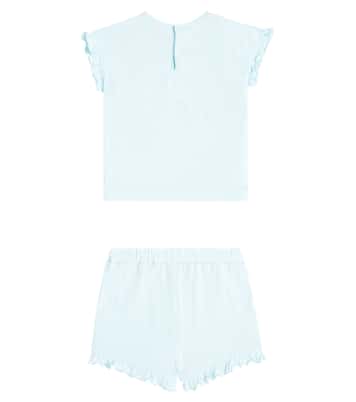 Bébé – Ensemble blouse et short en coton | Il Gufo