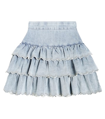 Gonna in cotone con ricamo | Petite Amalie  