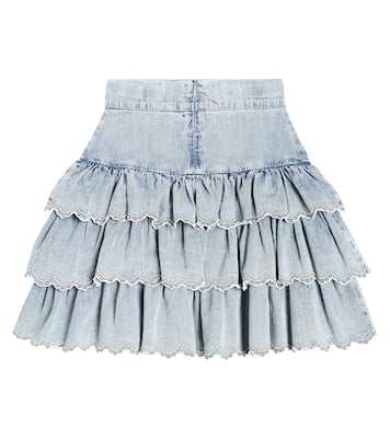 Gonna in cotone con ricamo | Petite Amalie  