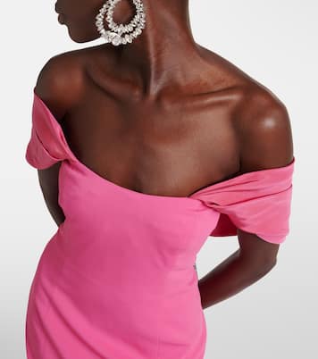 Robe longue à encolure bardot | Oscar de la Renta