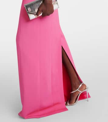 Robe longue à encolure bardot | Oscar de la Renta