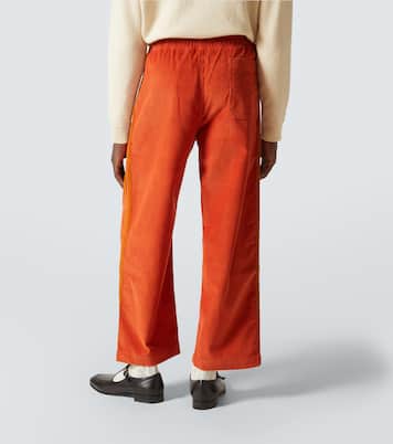 Cotton corduroy straight pants | Bode