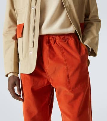 Cotton corduroy straight pants | Bode