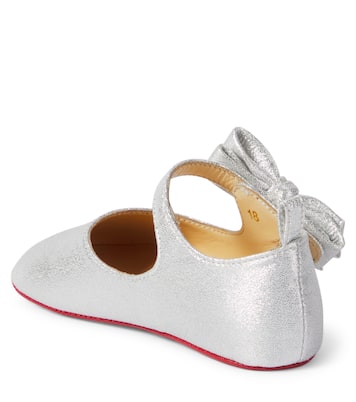 Lou Babe leather ballet flats | Christian Louboutin Kids