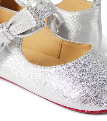 Lou Babe leather ballet flats | Christian Louboutin Kids