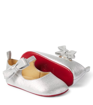 Lou Babe leather ballet flats | Christian Louboutin Kids