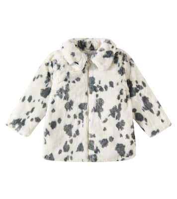 Printed faux fur coat | Stella McCartney Kids