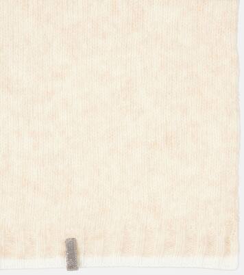 Bufanda de punto trenzado de mohair | Brunello Cucinelli