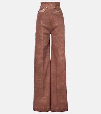 High-Rise Wide-Leg Jeans Dirt Cooper | Rick Owens