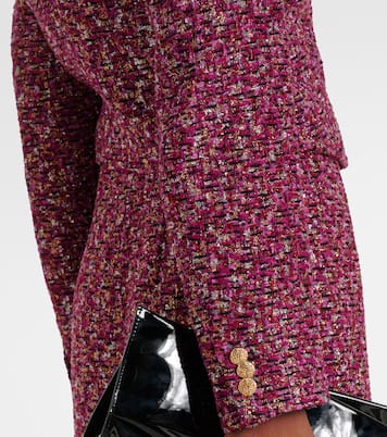 Sequined cropped tweed blazer | Alessandra Rich