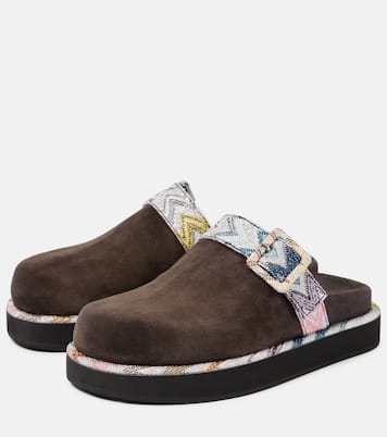 Zigzag suede clogs | Missoni