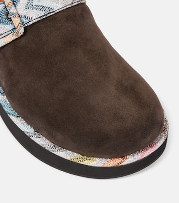 Zigzag suede clogs | Missoni