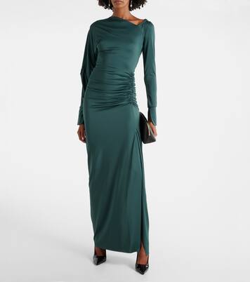 Robe longue asymétrique | Victoria Beckham