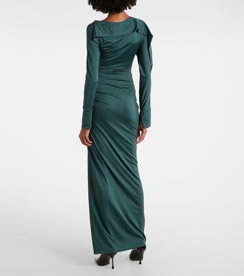 Robe longue asymétrique | Victoria Beckham