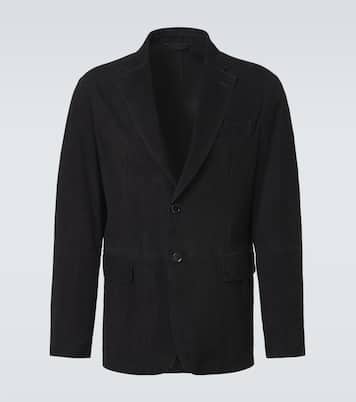Monti single-breasted suede blazer | Brioni