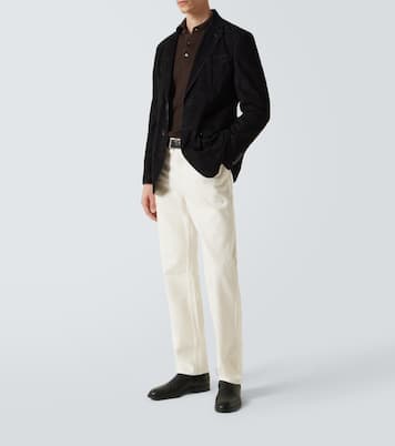 Monti single-breasted suede blazer | Brioni