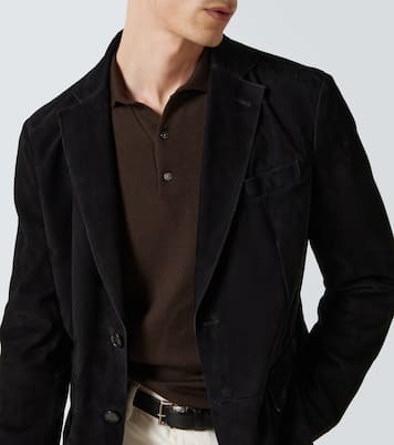 Monti single-breasted suede blazer | Brioni