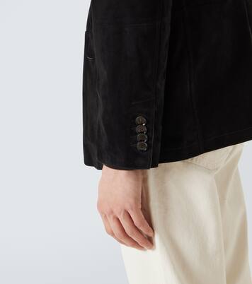Monti single-breasted suede blazer | Brioni