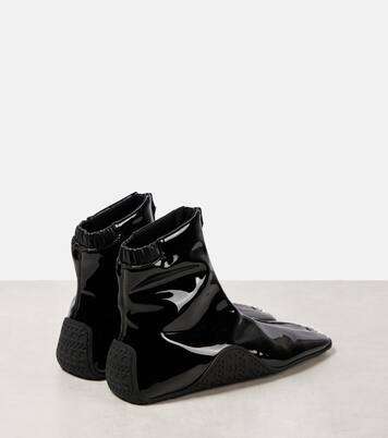 Ankle Boots Sneaker aus Lacklederimitat | Alaïa