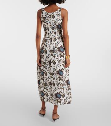 Printed linen maxi dress | Faithfull