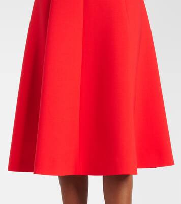 Midikleid aus einem Wollgemisch | Oscar de la Renta