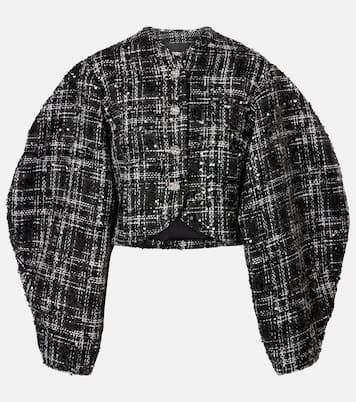 Jacke aus Bouclé mit Pailletten | Rotate