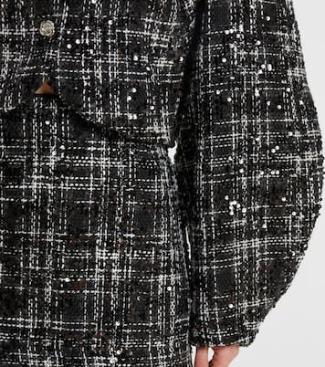 Jacke aus Bouclé mit Pailletten | Rotate