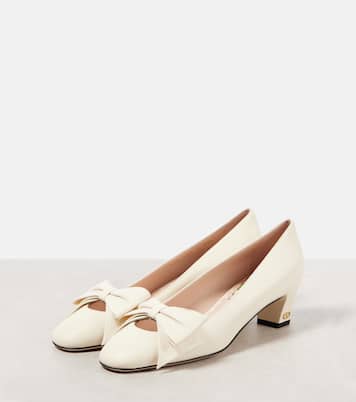 Escarpins de mariée Bowow 45 en cuir | Valentino Garavani