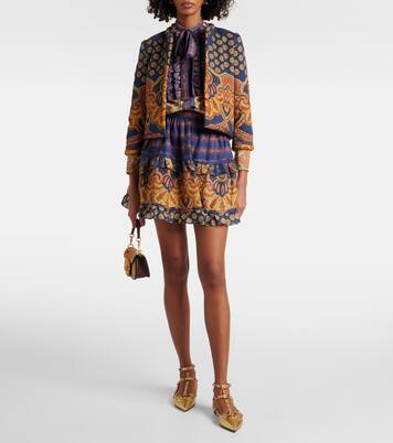 Bailarinas Rockstud de piel metalizada | Valentino Garavani