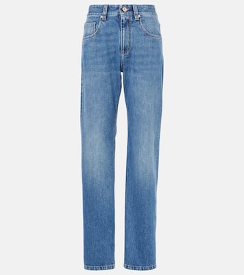 High-rise straight jeans | Brunello Cucinelli
