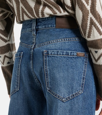 High-rise straight jeans | Brunello Cucinelli