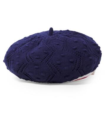 Knitted cotton-blend beret | Self-Portrait Kids