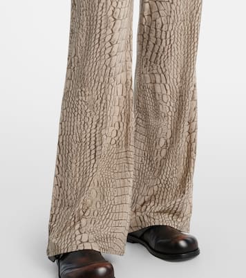 Bedruckte High-Rise-Hose aus Crêpe | Acne Studios