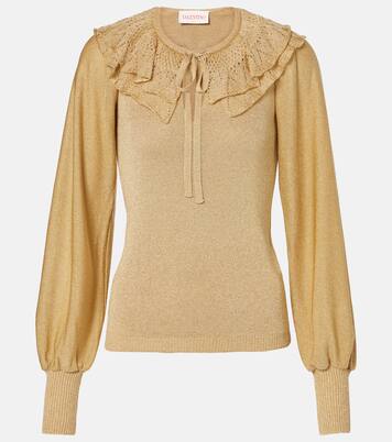 Ruffled lamé sweater | Valentino