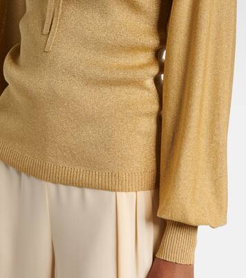 Ruffled lamé sweater | Valentino