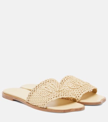 Soleil logo embroidered slides | Chloé